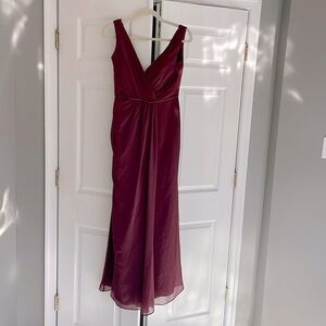 Burgundy red bridesmaids dress - David’s Bridal